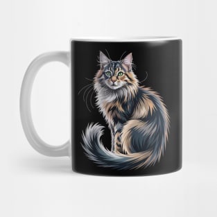 Origami Art British Longhair Cat Highland Straight Mug